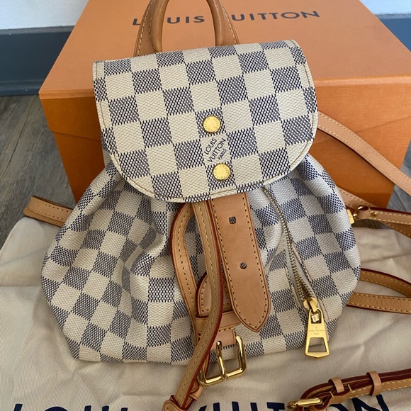 Louis Vuitton Damier Azur Sperone Backpack - Picture 4 of 8